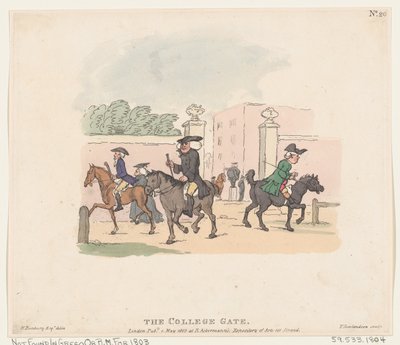 La Porte du Collège - Thomas Rowlandson