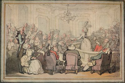 Le Concert. De Matthew Brambles Trip to Bath, c1780-1820 - Thomas Rowlandson