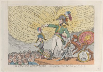 Le Munchausen Corse - Chantant les Gars de Paris, 4 décembre 1813 - Thomas Rowlandson
