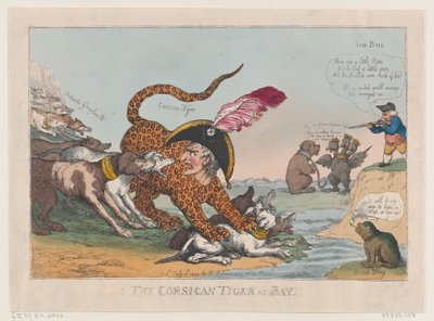 Le tigre corse acculé, 8 juillet 1808 - Thomas Rowlandson