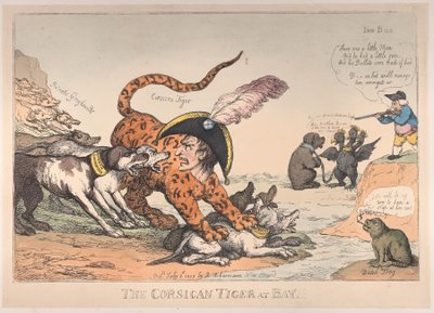 Le Tigre corse acculé, 8 juillet 1808 - Thomas Rowlandson