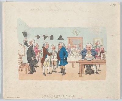 Le Country Club, 7 avril 1803 - Thomas Rowlandson