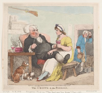 Le Corbeau et le Pigeon, 1er octobre 1799 - Thomas Rowlandson