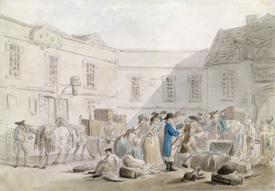 La douane à Boulogne - Thomas Rowlandson