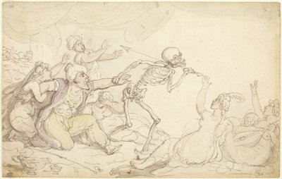 La danse de la mort : le nabab capturé dans son harem - Thomas Rowlandson