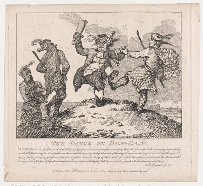 La Danse sur Dun-Can, Beautés pittoresques de Boswell, deuxième partie - Thomas Rowlandson