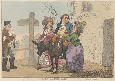 Le départ - Thomas Rowlandson