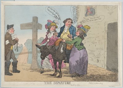 Le départ, 29 avril 1784 - Thomas Rowlandson