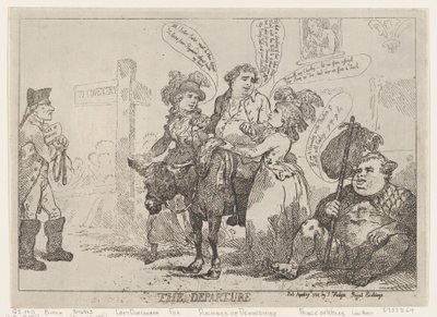 Le Départ, 29 avril 1784 - Thomas Rowlandson