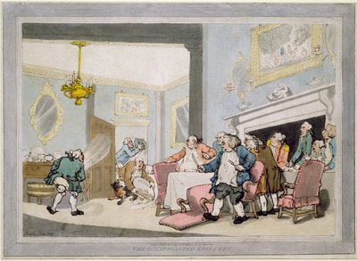 Les Épicuriens Déçus, pub. par William Holland, 1790 - Thomas Rowlandson