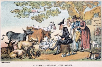 Le docteur dessine des animaux de ferme d