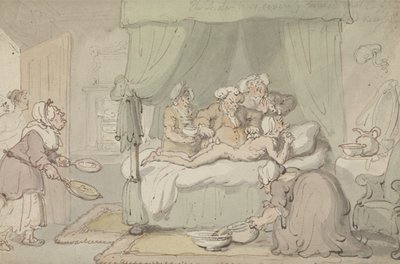 Le docteur est si sévèrement contusionné que la saignée est jugée nécessaire - Thomas Rowlandson