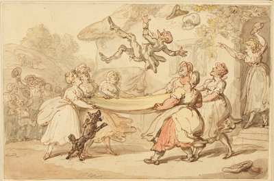 La punition du docteur mise à exécution au petit bonheur de tout le village - Thomas Rowlandson
