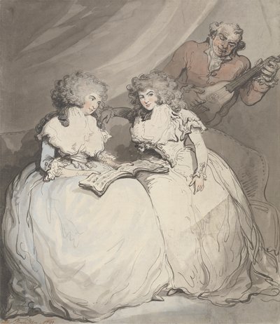 La duchesse de Devonshire et la comtesse de Bessborough - Thomas Rowlandson