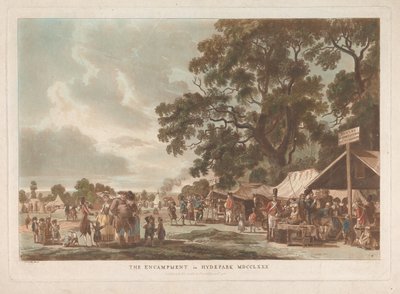 Le campement de Hyde Park - Thomas Rowlandson