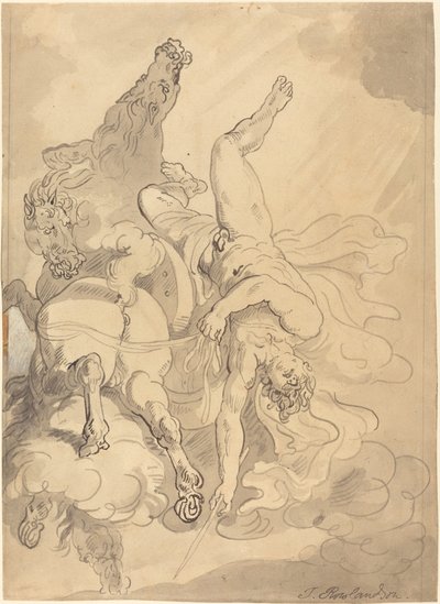 La chute de Phaéton - Thomas Rowlandson