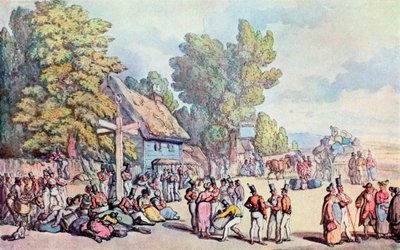 La route de Falmouth, fin du 18e-début du 19e siècle, 1929 - Thomas Rowlandson