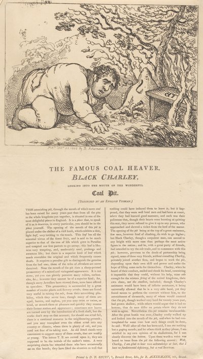 Le célèbre manutentionnaire de charbon noir, Black Charley, regardant à l