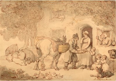 Le vendeur de poissons, vers 1775-1800 - Thomas Rowlandson