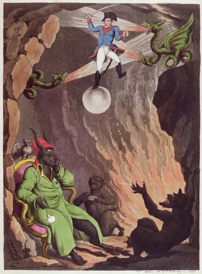 La fuite de Bonaparte de Hell-Bay, 1815 - Thomas Rowlandson