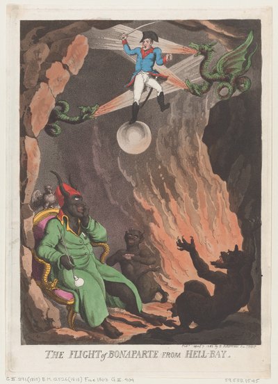 La fuite de Bonaparte de Hell-Bay, 7 avril 1803 - Thomas Rowlandson