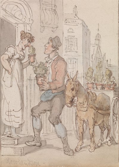 La fleuriste - Thomas Rowlandson
