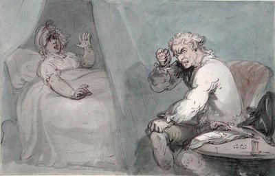 Le Joueur allant se coucher - Thomas Rowlandson