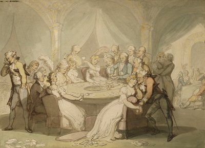 La table de jeu - Thomas Rowlandson