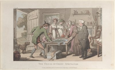 Les lunettes vertes, de Le Vicaire de Wakefield - Thomas Rowlandson