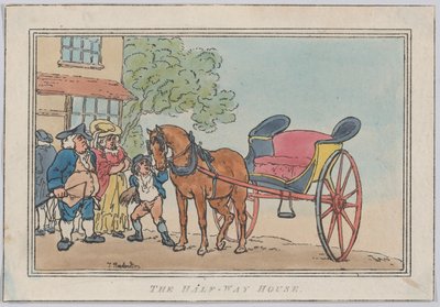 La maison à mi-chemin, publié en 1787 une réédition ultérieure - Thomas Rowlandson