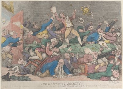 La Société Harmonique - Thomas Rowlandson