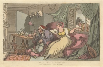 La lune de miel La danse de la mort anglaise, planche 13 - Thomas Rowlandson