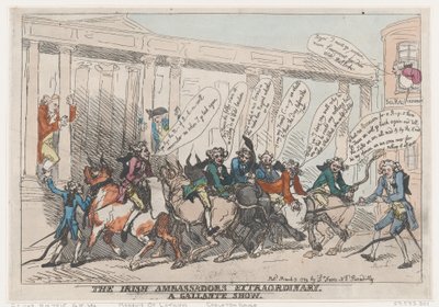 Les ambassadeurs extraordinaires irlandais, un spectacle galant, 7 mars 1789 - Thomas Rowlandson