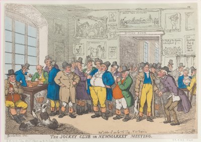 Le Jockey Club ou réunion de Newmarket, 10 octobre 1811 - Thomas Rowlandson