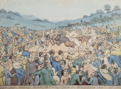 Le Dernier Combat de Boxe entre Cribb et Molineaux, 28 septembre 1811 - Thomas Rowlandson