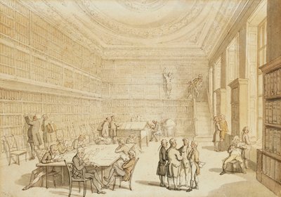 La Bibliothèque de la Royal Institution, Albemarle Street - Thomas Rowlandson