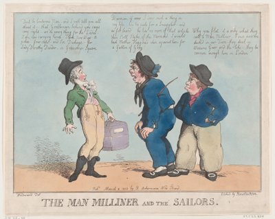 Le Chapelier et les Marins, 4 mars 1802 - Thomas Rowlandson