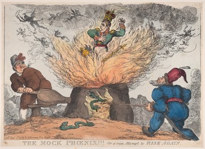 Le Faux Phénix !!! Ou une vaine tentative de renaître, 10 décembre 1813 - Thomas Rowlandson