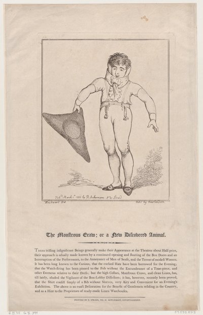 Le monstrueux craw, ou un animal nouvellement découvert - Thomas Rowlandson