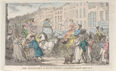 Les Plaisirs de Bond Street : ou Conduite à la Mode, 1807 - Thomas Rowlandson