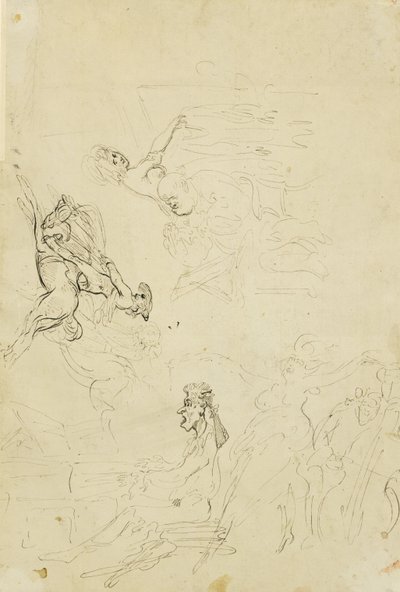La Maison de Poste, vers 1778-80 - Thomas Rowlandson