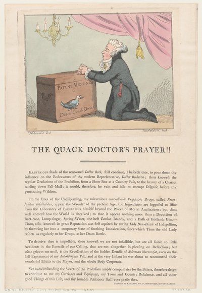 La prière du charlatan!! - Thomas Rowlandson