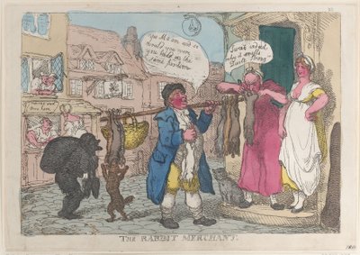 Le Marchand de lapins - Thomas Rowlandson