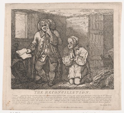 La Réconciliation, Beautés pittoresques de Boswell, Partie la Seconde, 20 juin 1786 - Thomas Rowlandson
