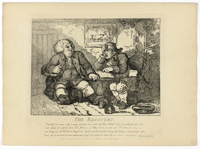 Le rétablissement, extrait du Tour des Hébrides de Boswell - Thomas Rowlandson
