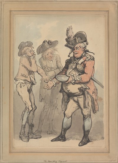 Le sergent chargé du recrutement - Thomas Rowlandson