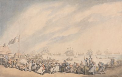 Le retour de la flotte à Great Yarmouth en 1797 - Thomas Rowlandson