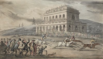 Le Révérend Dr. Syntax perd son argent sur le champ de course à York - Thomas Rowlandson