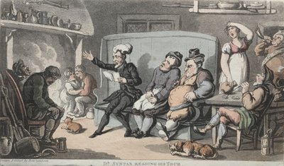 Le révérend Dr. Syntax lisant son tour - Thomas Rowlandson