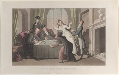 La page sacrée exposée, du Journal des voyages sentimentaux dans les provinces du Sud - Thomas Rowlandson
